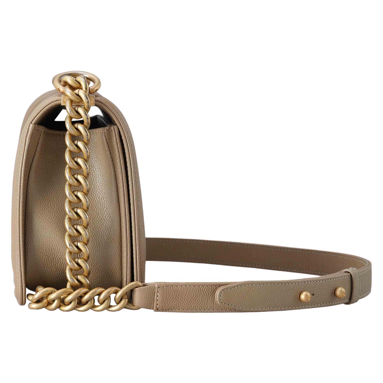 CHANEL(USED)샤넬 보이샤넬 캐비어 쉐브론 미듐